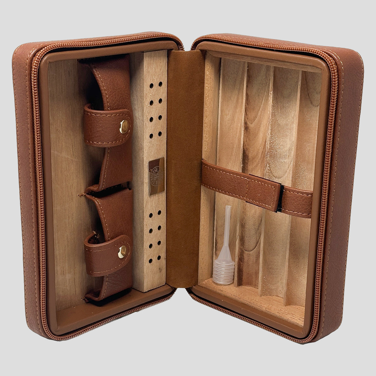 Portable Leather Cigar Humidor